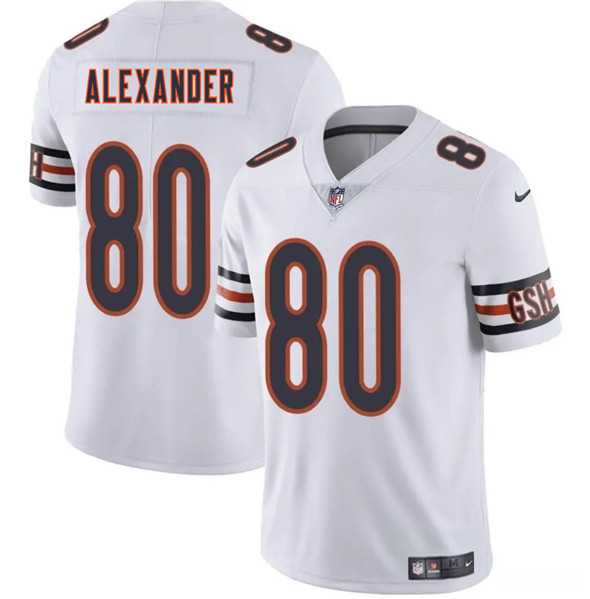 Men & Women & Youth Chicago Bears #80 Maurice Alexander White 2025 Vapor Stitched Jersey